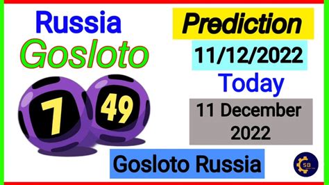 russia gosloto 7 49 predictions for today teatime|Gosloto 7/49 Latest Results .